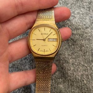 Benrus Watch Swiss made 14k gold plated